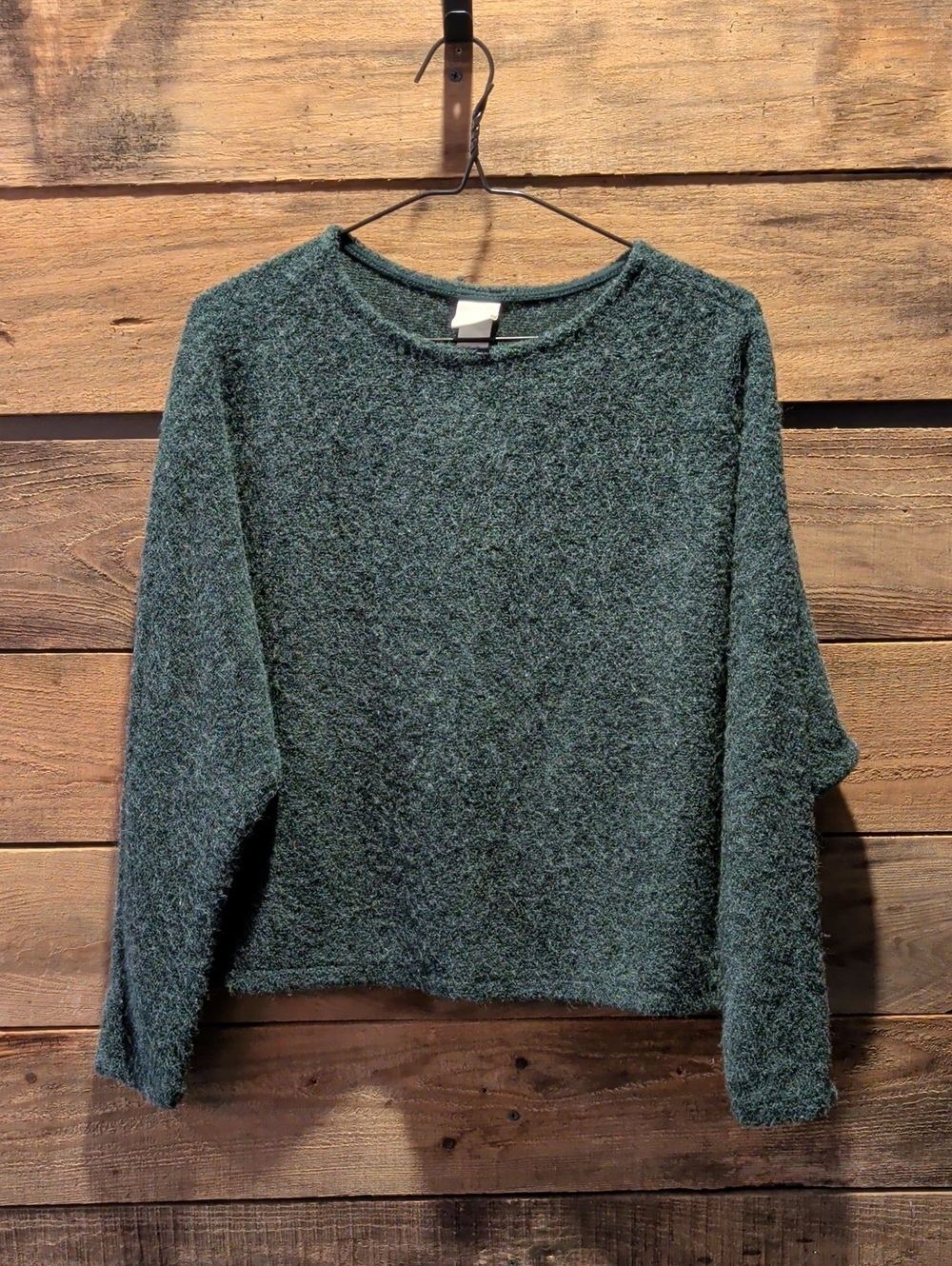 H&M Women's Crewneck Sweater in Dark Green